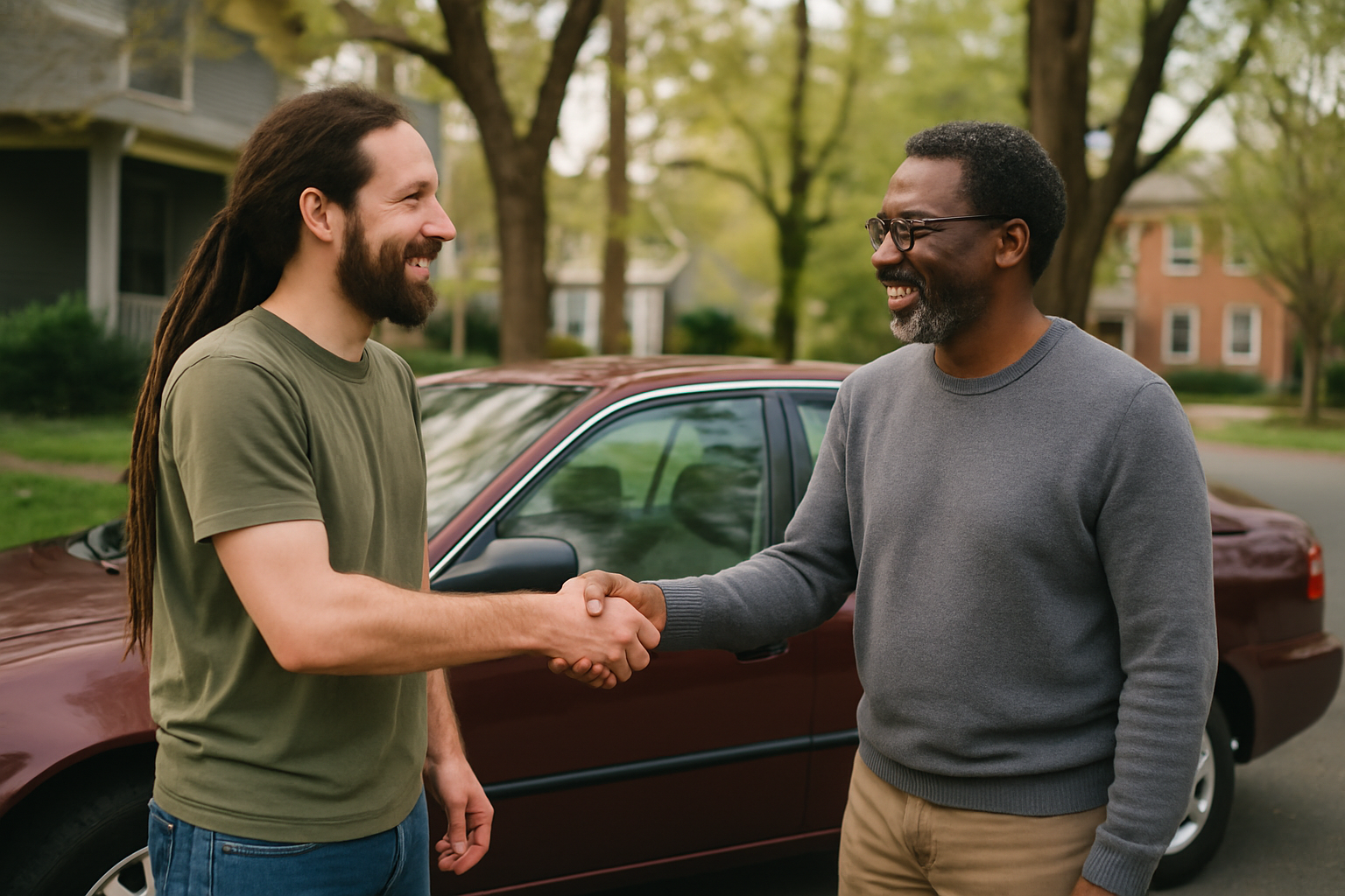 Vehicle donation moment in Durham